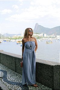 Vestido Longo sem alça - Celle