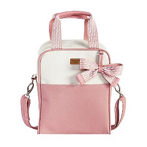 Bolsa Maternidade Madison Rosé com Laço P Batistela Baby