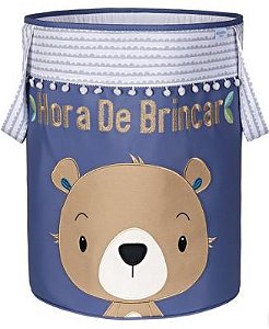 Cesto Organizador Infantil Brinquedo Roupa Urso