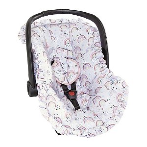 Capa Para Bebê Conforto 3 Peças Arco-Iris Batistela Baby