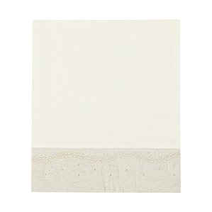 Cueiro Em Malha Dupla Penteada Linho Premium Bege Batistela