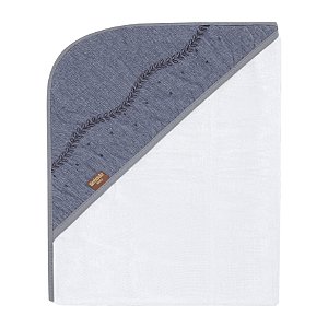 Toalha de Banho Bebê em Linho Premium Jeans Batistela Baby