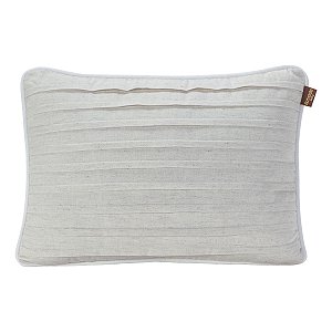 Almofada Drapeada Em Linho 40 X 30 cm Bege Batistela Baby