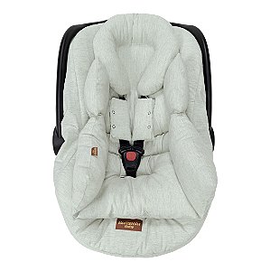 Colchonete Anatômico Bebê Conforto Linho Verde Batistela