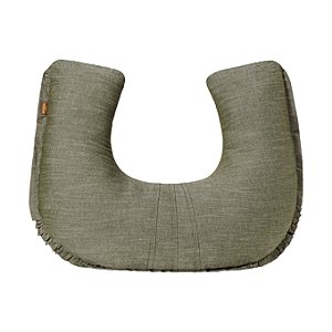 Almofada Amamentação Apoio de Amamentar Linho Verde Musgo