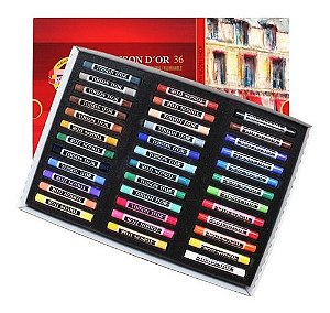 Giz pastel seco Toison D'Or 36 cores