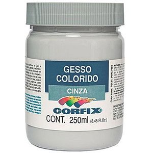 Gesso Acrílico Colorido Cinza 250ml Corfix