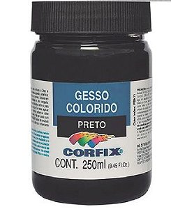 Gesso Acrílico Colorido Preto 250ml Corfix