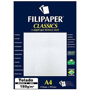 Papel Telado Branco 180g 20 Folhas