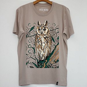 Coruja-orelhuda - Camiseta Yes Bird