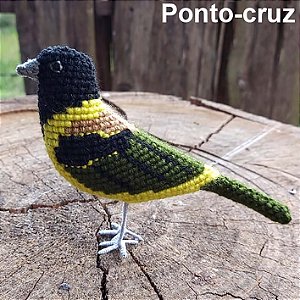 Corocoxó - miniatura Pássaros Caparaó ponto-cruz