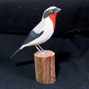 Saíra-apunhalada - Miniatura em madeira Valdeir José