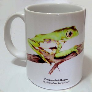 Perereca-de-Folhagem - caneca de porcelana Cris Gardim