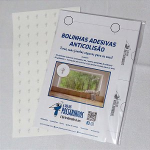 Bolinhas adesivas anticolisão kit 1m2
