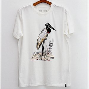 Tuiuiú branca - Camiseta Yes Bird