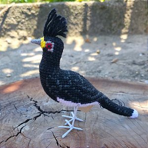 Mutum-de-penacho - miniatura Pássaros Caparaó ponto-cruz