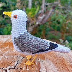 Gaivotão - miniatura Pássaros Caparaó ponto-cruz