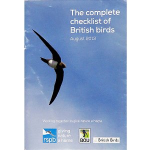 The complete checklist of British Birds - USADO