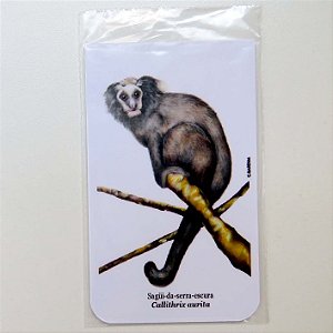 Sagui-da-serra-escuro - marcador de página magnetizado - Cris Gardim