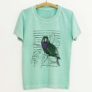 Camiseta Infantil - Papagaio-de-peito-roxo - Camiseta Yes Bird