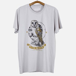 Suindara - Cinza claro - Camiseta Yes Bird