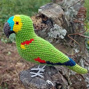 Papagaio-verdadeiro - miniatura Pássaros Caparaó ponto-cruz
