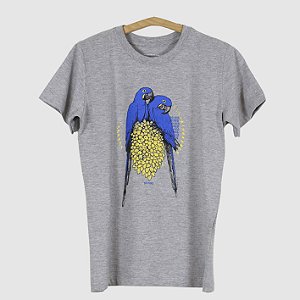 Camiseta Infantil - Arara-azul-grande - Camiseta Yes Bird