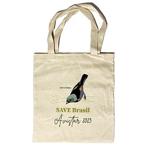 Saíra-pintor sacola de pano SAVE Brasil