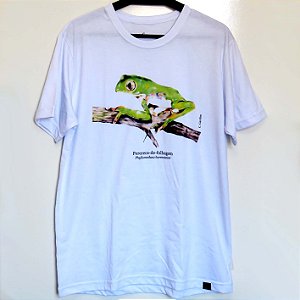 Perereca-de-folhagem - Camiseta Cris Gardim - branco - G