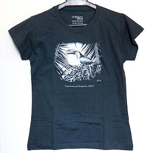 Tucano-de-bico-preto - Camiseta Gustavo Marigo - cinza-chumbo - XGG