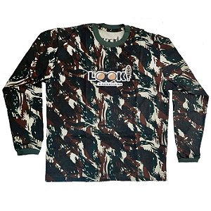Camuflada manga  longa - Camiseta Look!
