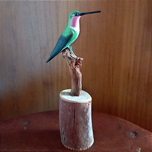 Estrelinha-ametista - Miniatura madeira Valdeir José