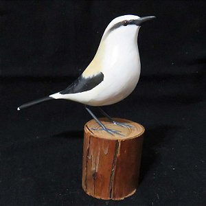 Lavadeira-mascarada - Miniatura madeira Valdeir José