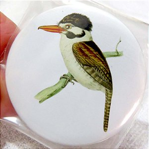 João-bobo - ímã metálico coleção arte naturalista