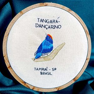 Tangará - Bordado a Mão em Bastidor - Entre Amigas