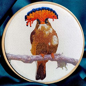 Maria-leque-do-sudeste 2 - Bordado a Mão em Bastidor - Entre Amigas