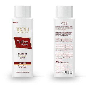 Shampoo Repositor De Massa Cabelos Fortes Define Force 500Ml - Tuon
