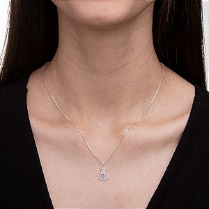 GARGANTILHA NOSSA SENHORA APARECIDA PRATA 925