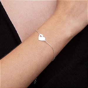 PULSEIRA CORAÇÃO COM CORAÇÃOZINHO VAZADO