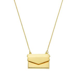 GARGANTILHA PERSONALIZADA COM PINGENTE ENVELOPE