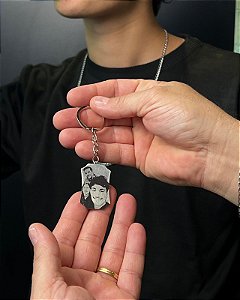 CHAVEIRO COM FOTOGRAVAÇÃO FRENTE E VERSO