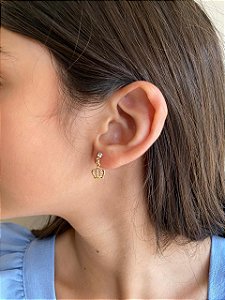 BRINCO COROA -BANHADO A OURO 18K
