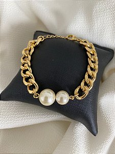 PULSEIRAS DE ELOS COM 2 PEROLAS