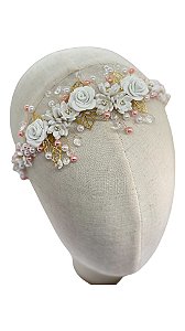 Tiara Flores que Encantam Rose