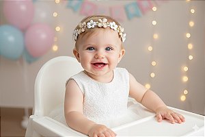 Tiara Duas Borboletas White