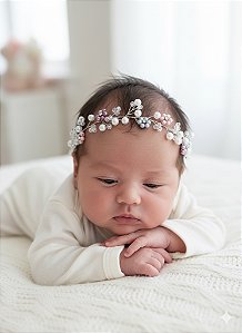 Tiara amor em Flores