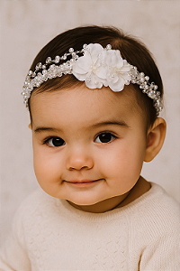 Tiara Duas Flores Maitê