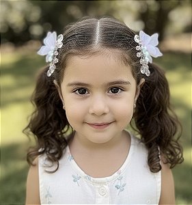 Par laço Borboletas Maria Flor