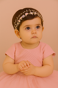 Tiara Duas Voltas Flores