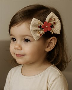 Laço Natal Botões Vermelho